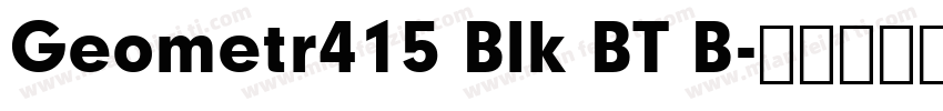 Geometr415 Blk BT B字体转换